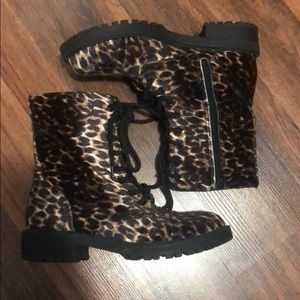Madden Girl leopard print boots